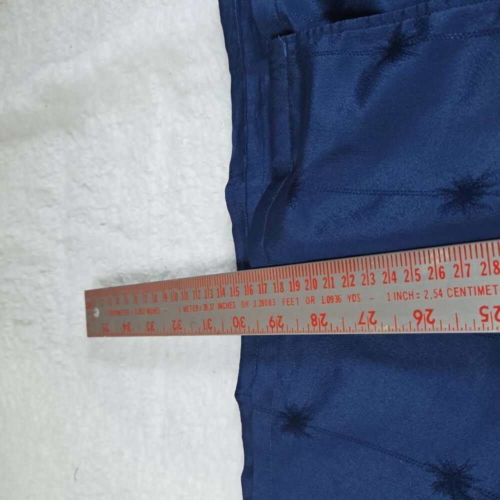 D'Avila Men's Embroidered Long Sleeve Button-up Disco Shirt Blue‎ Large - Picture 6 of 8